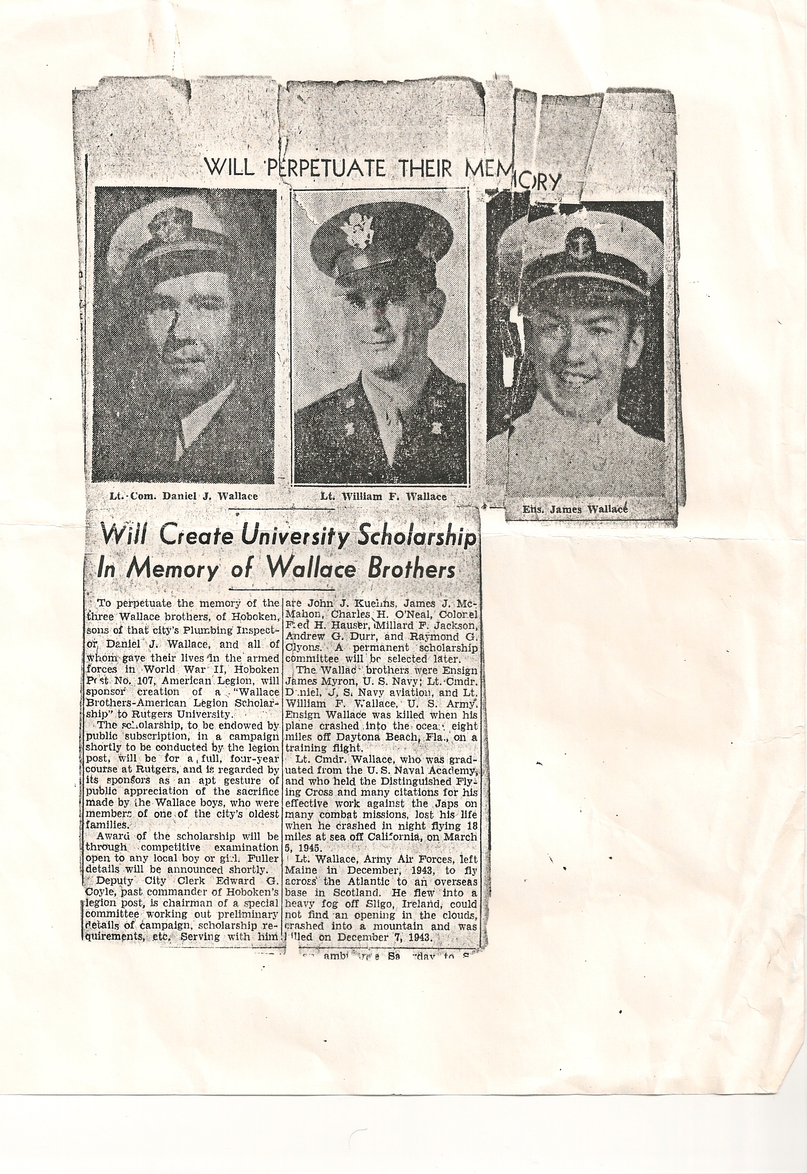 Wallace
Brothers Hoboken