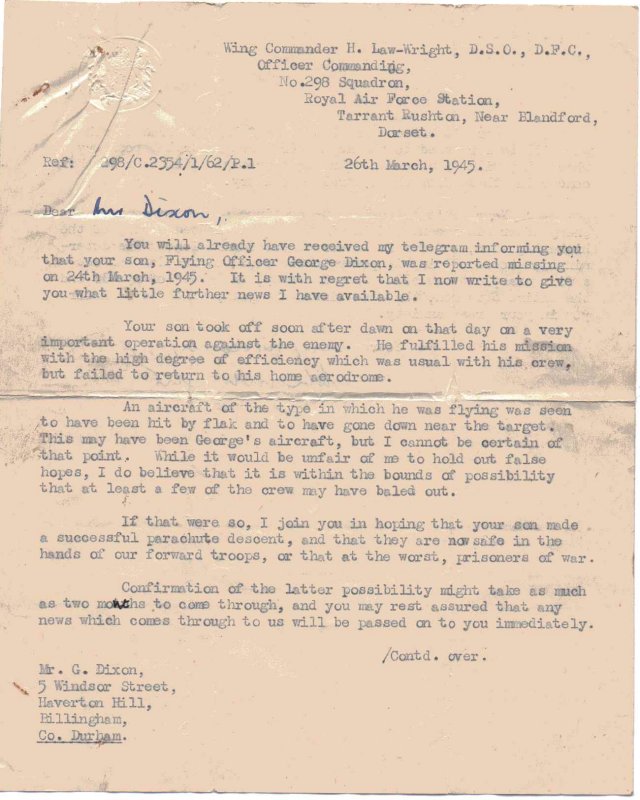 Dixon letter